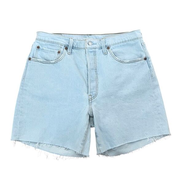 Levi’s 501 Mid Thigh Denim Shorts - Picture 1 of 4